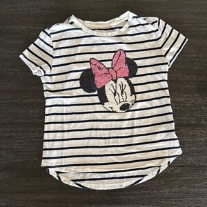 Gap Kids Disney Minnie Mouse Sequins Short Sleeve Large Shirt